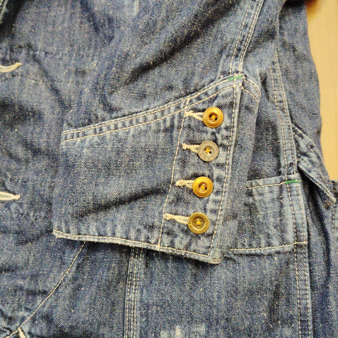 新品タグ無し未使用　CUBE SUGAR 　デニムジャケット フード付き