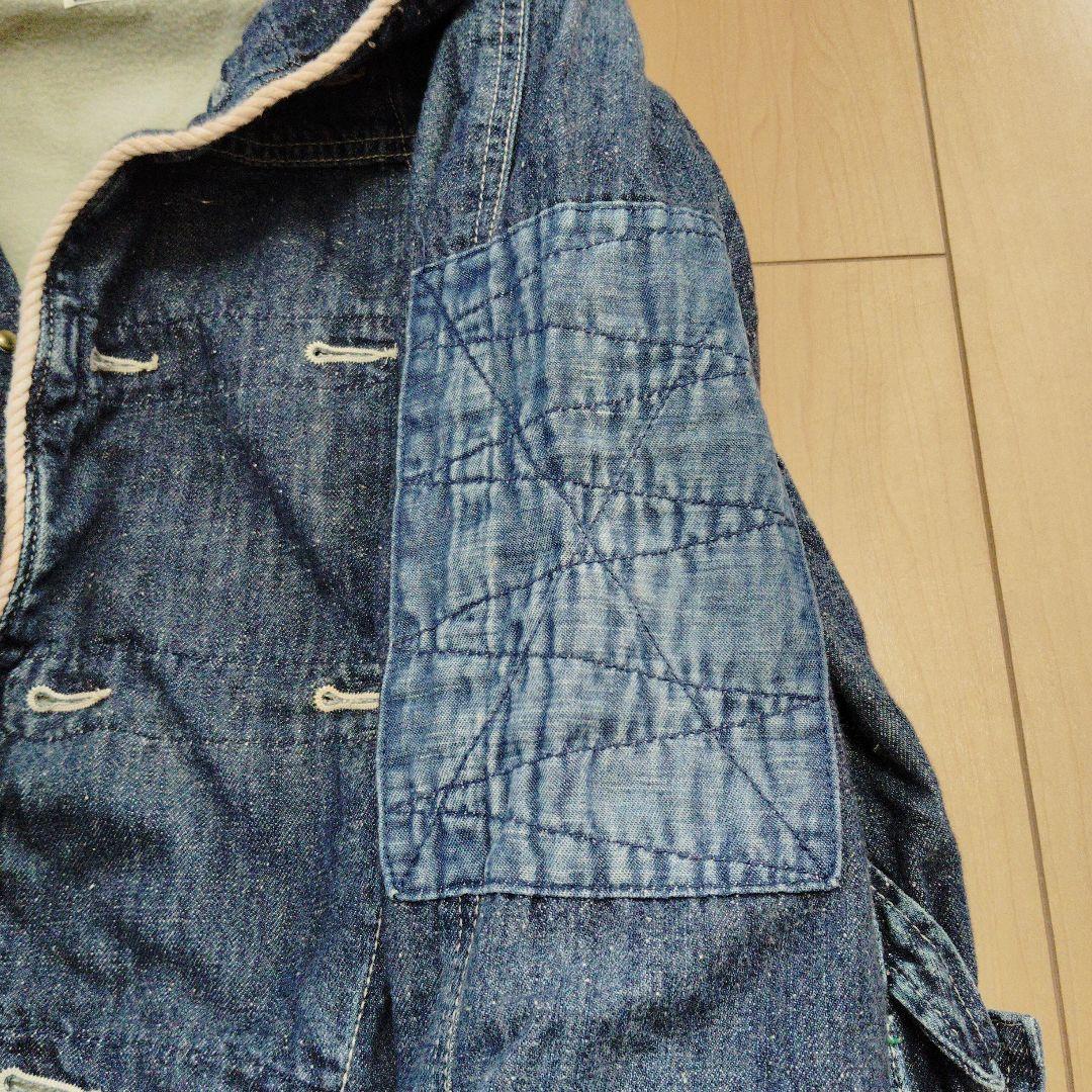 新品タグ無し未使用　CUBE SUGAR 　デニムジャケット フード付き