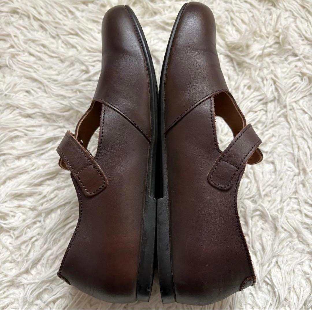 【BIRKENSTOCK】美品　ティッケル　23cm 本革　レザー　ブラウン