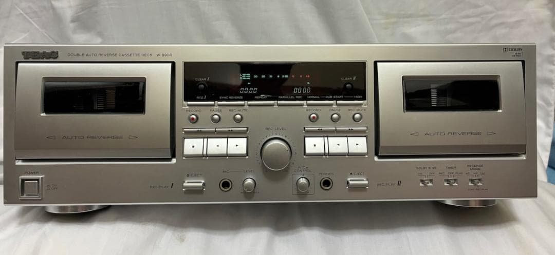 TEAC W-890R S ダブルオートリバースカセットデッキ