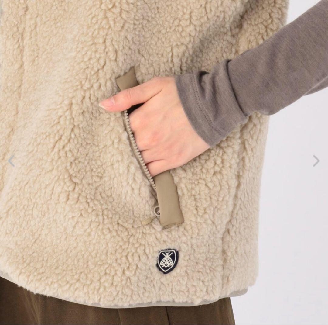 ✮ORCIVAL✮オーシバル✮ウールボア カラーレスベスト BEIGE サイズ2