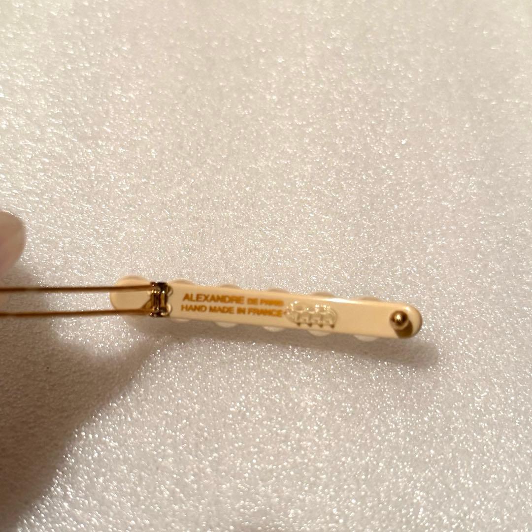 アレクサンドルドゥパリ ボールピン パール ベージュ