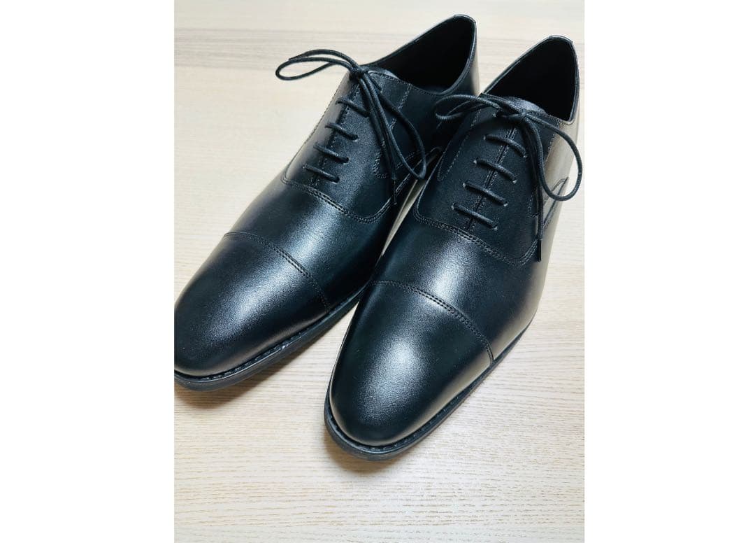 PARASHOE 革靴 30cm 内羽根ストレートチップ 黒 ビジネス