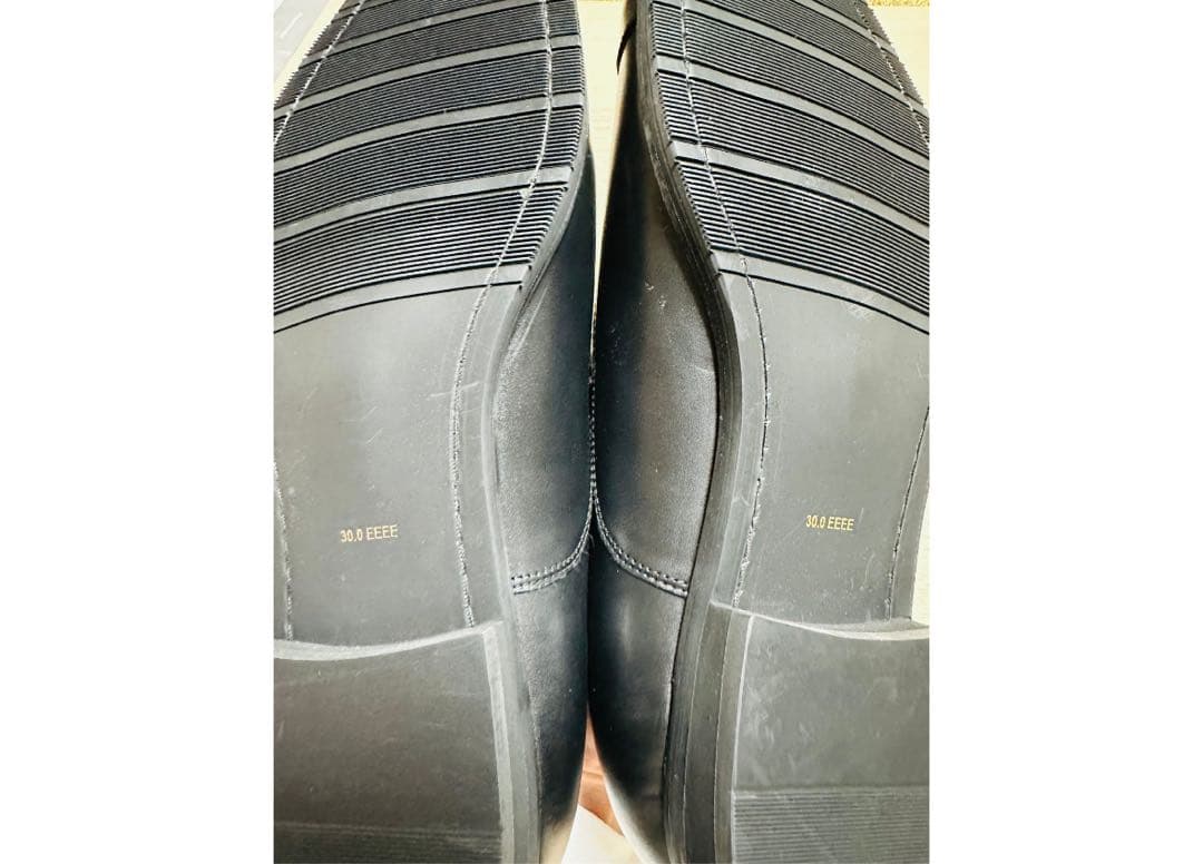 PARASHOE 革靴 30cm 内羽根ストレートチップ 黒 ビジネス