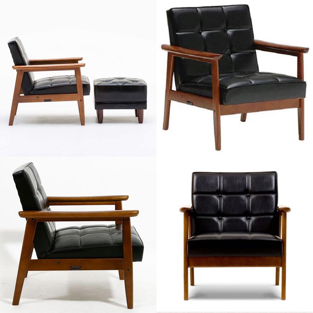 【新品未使用】カリモク60Kチェア1シーター スタンダードブラック