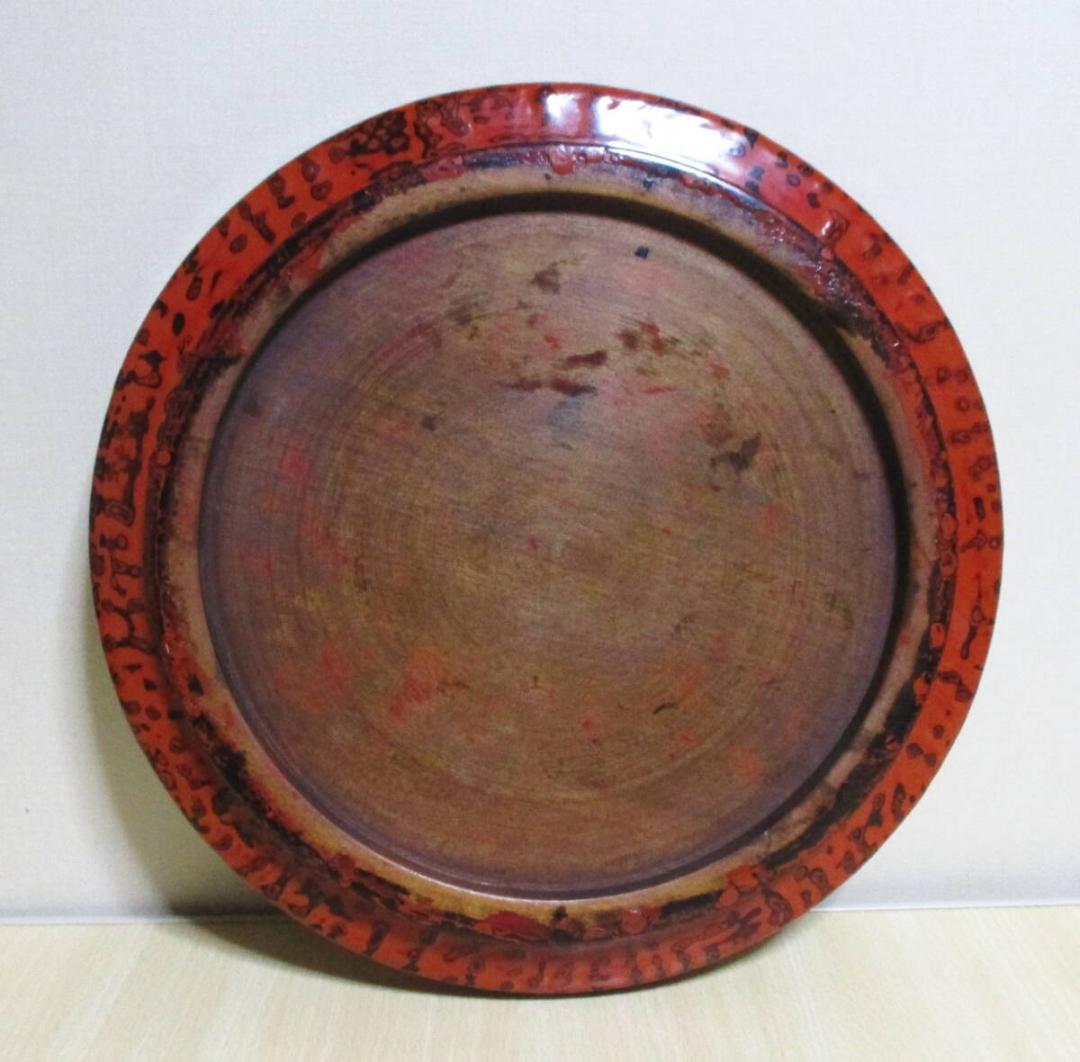 会津塗　乾漆鉢と乾漆皿　木製漆器　菓子鉢　台皿　茶道具　桐箱付