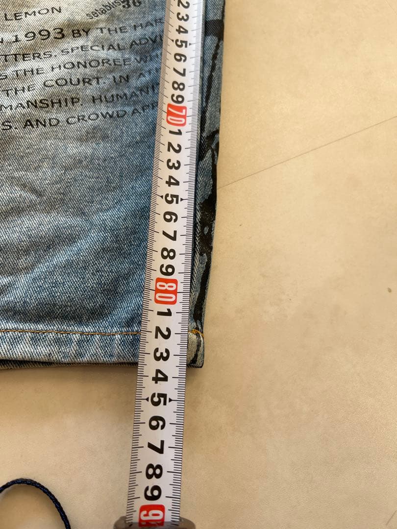 90s〜00s セミヴィンテージ FUBUHarlem グラフィックデニムパンツ