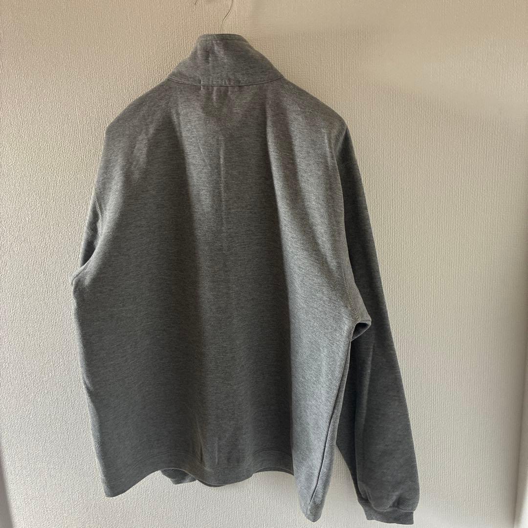 90sBurberryバーバリーハーフジップスウェットトレーナーノバチェック長袖