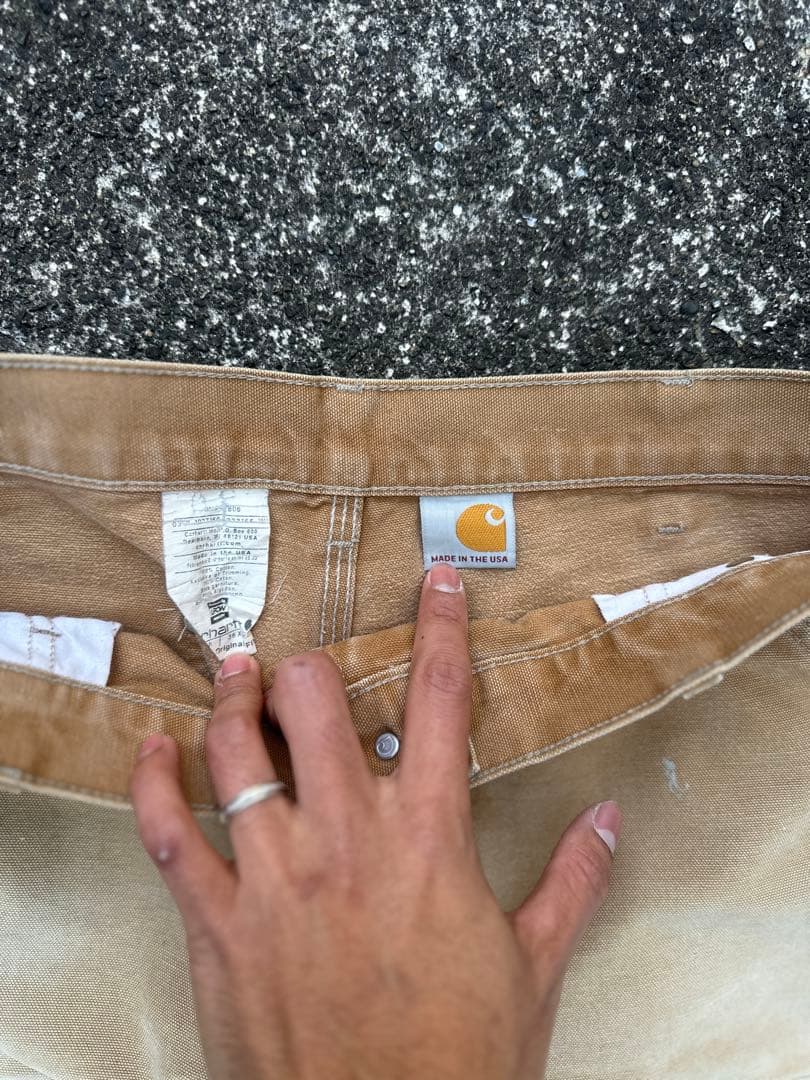 シ*バ様 Carhartt カーハート ダブルニー パンツ B01 BRN 36