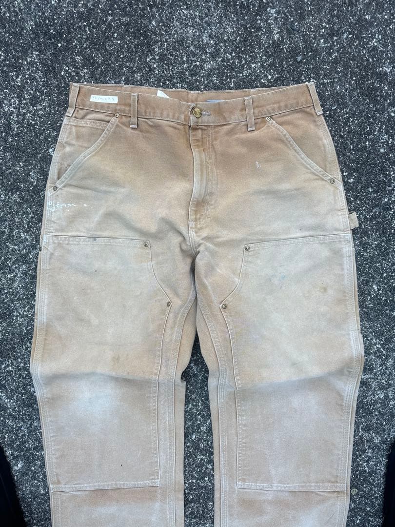 シ*バ様 Carhartt カーハート ダブルニー パンツ B01 BRN 36
