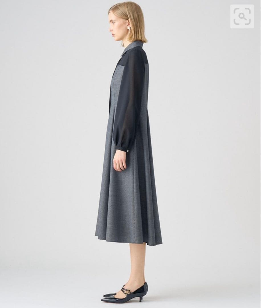 ANAYI アナイ 2024AWシアーコンビフレアワンピース