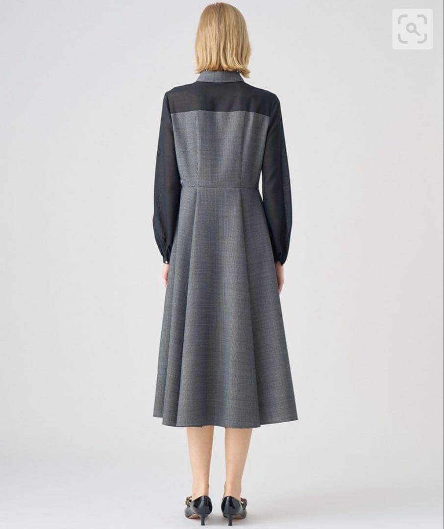 ANAYI アナイ 2024AWシアーコンビフレアワンピース