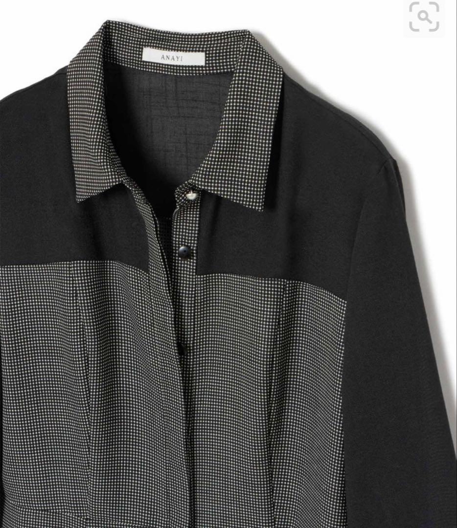 ANAYI アナイ 2024AWシアーコンビフレアワンピース