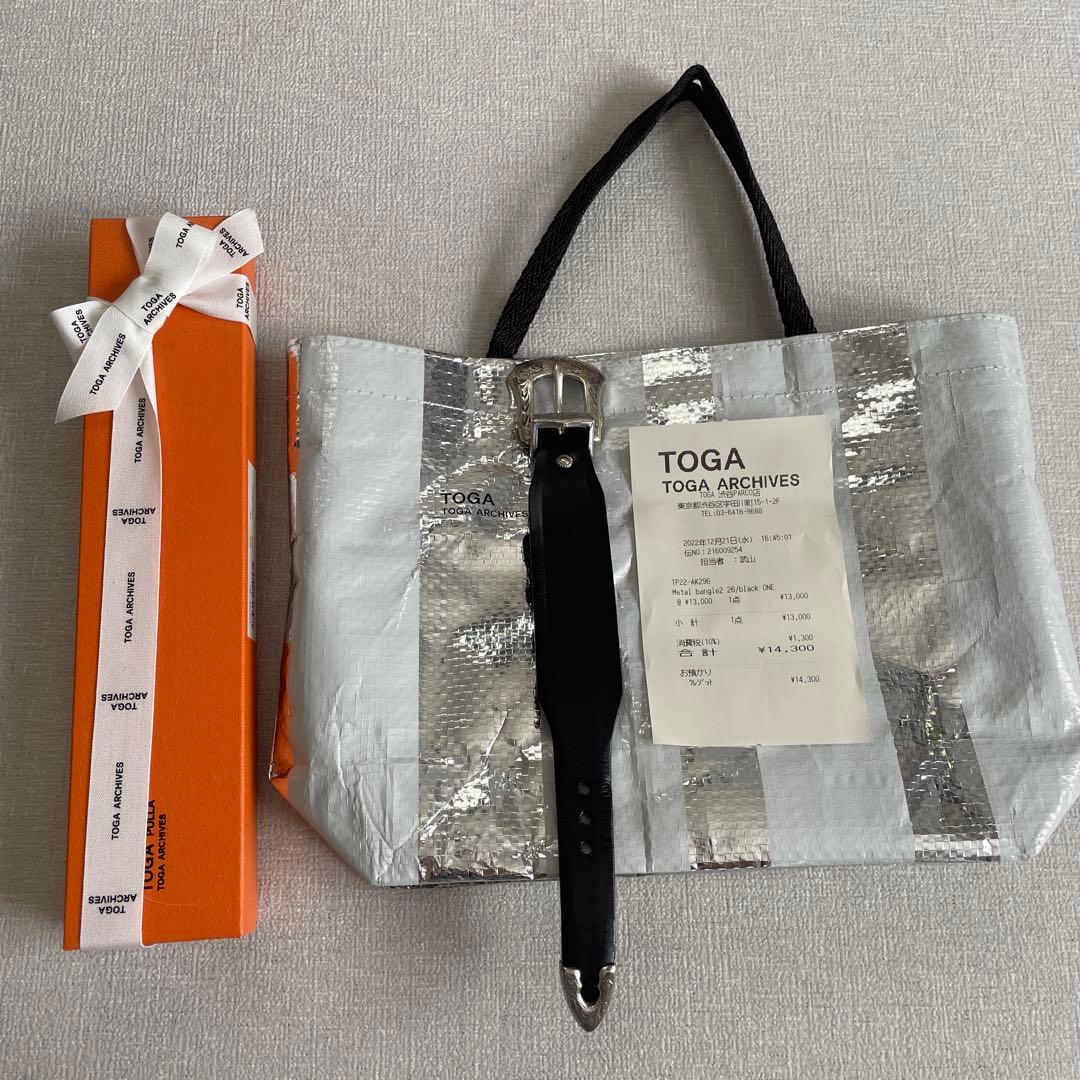 TOGA ARCHIVES l bangle2 ブラック　バングル