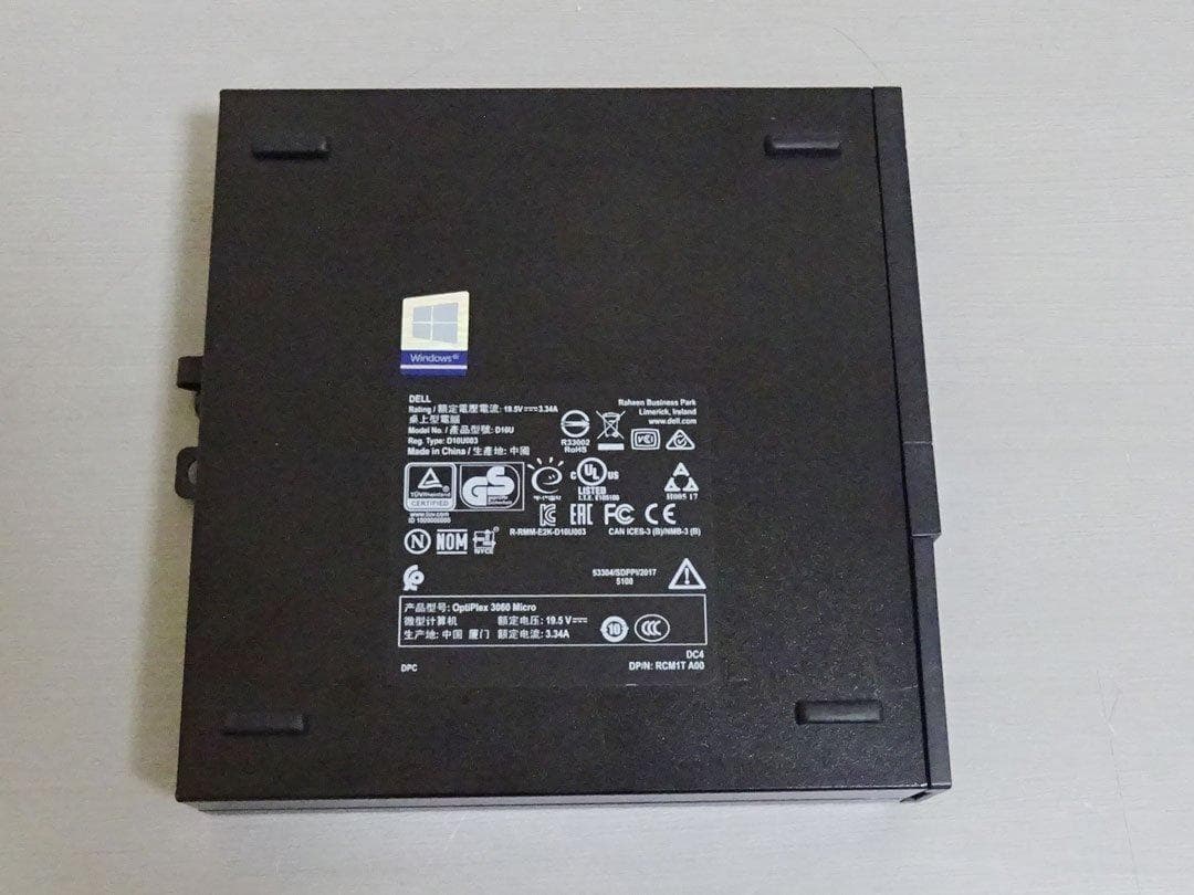 yeahman様　OptiPlex 3060 Micro Core i5