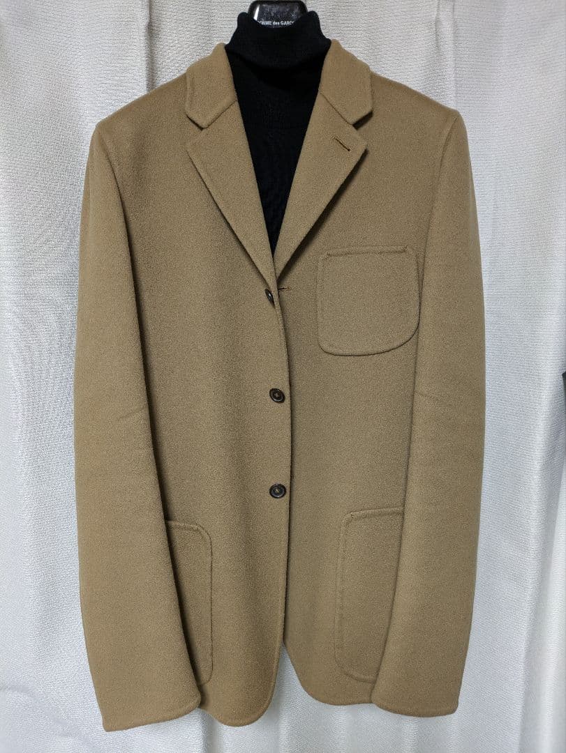 【JIL SANDER】ジルサンダー　キャメルテイラードカシミア＆ウール 46