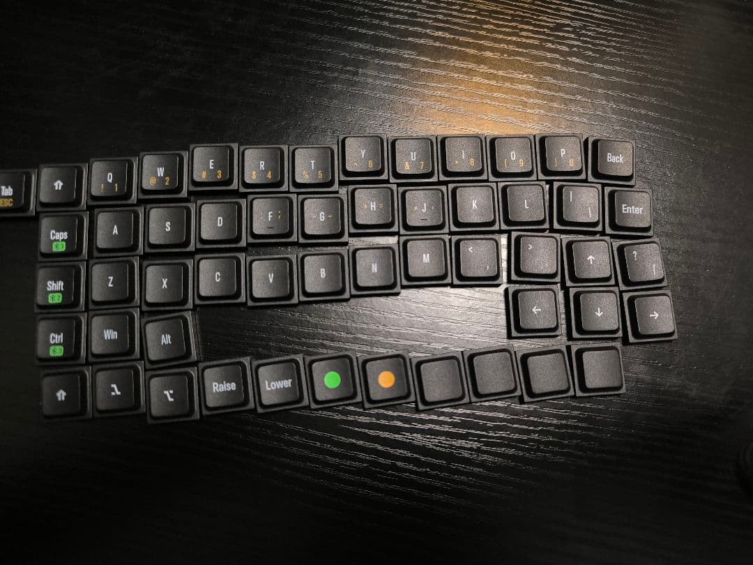 Cornix LP Black キーキャップ3種セット