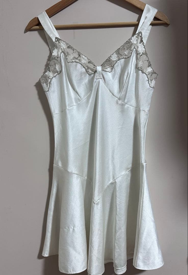 Christian Dior レース付きキャミソールワンピース