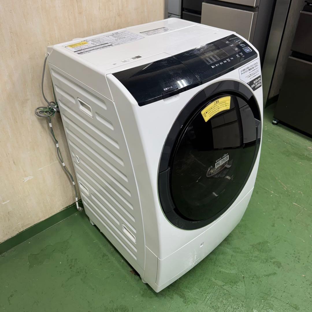 182 日立ビッグドラム洗濯機　乾燥付　10/6キロ　小型　一人暮らし　左開き