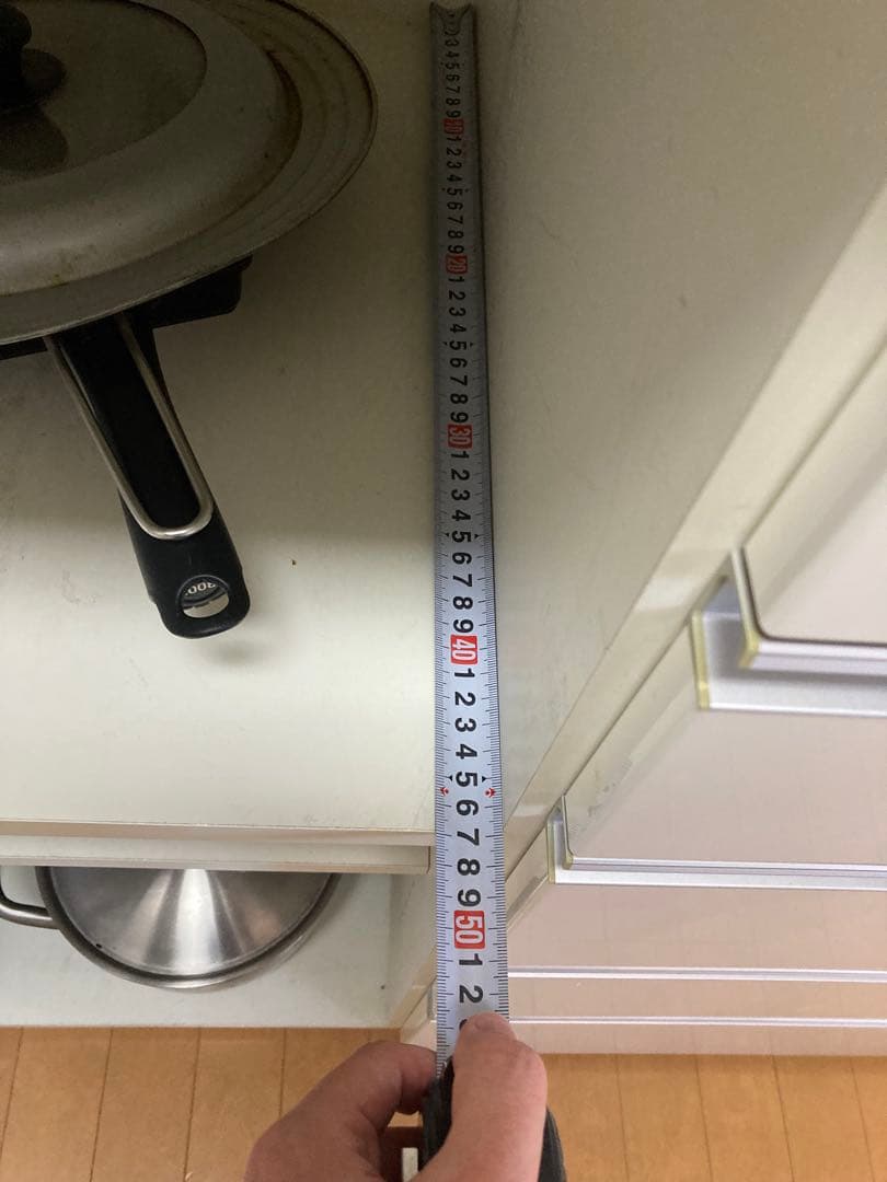 2/11までに引取り限定パモウナ•キッチンボード パールホワイトHCR1400R