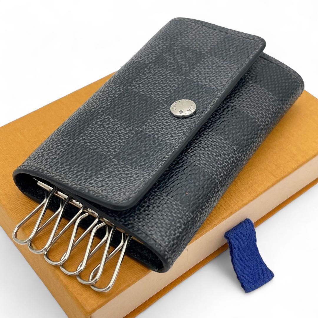 ルイヴィトン 6連 キーケース ダミエ グラフィット ミュルティクレ6 グレー