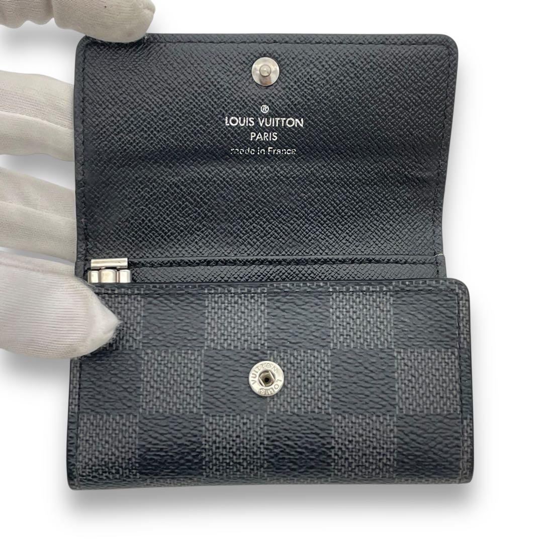 ルイヴィトン 6連 キーケース ダミエ グラフィット ミュルティクレ6 グレー