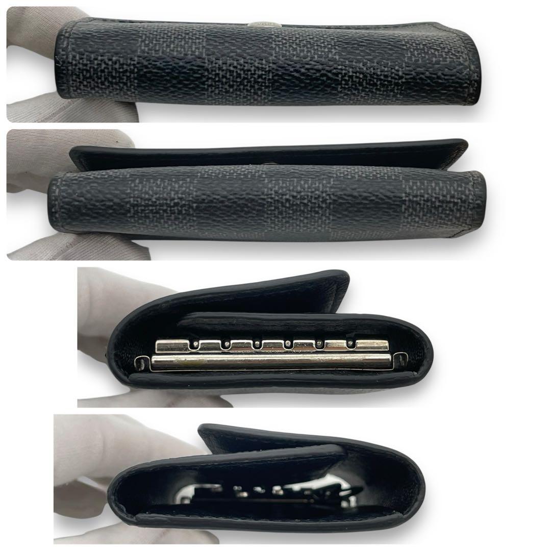 ルイヴィトン 6連 キーケース ダミエ グラフィット ミュルティクレ6 グレー