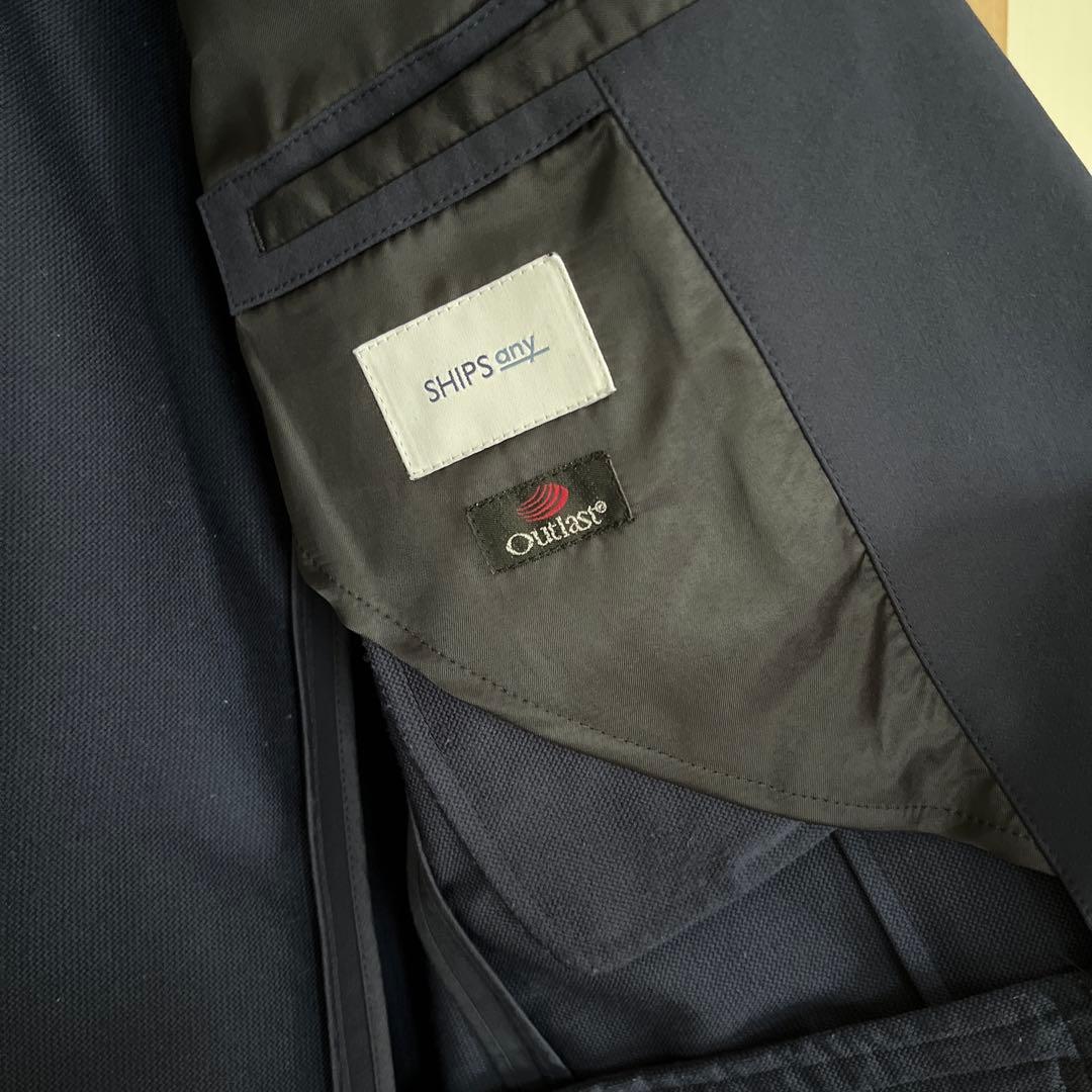 SHIPS any セットアップスーツ　ネイビー　グレー　2着セット