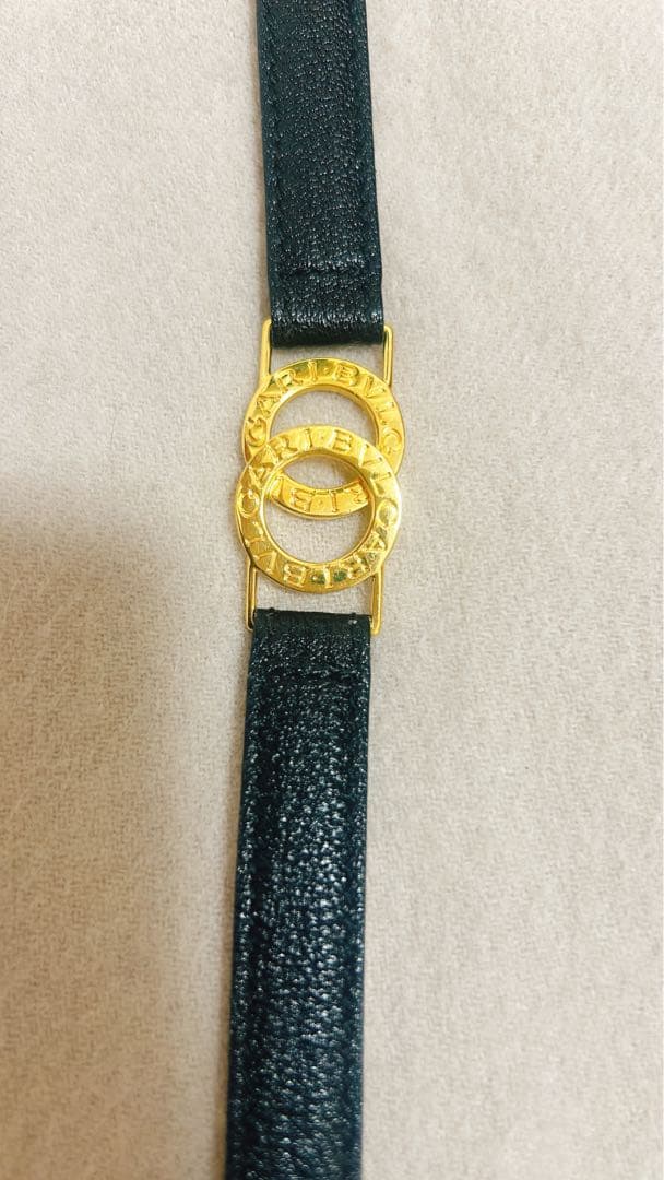 BVLGARI ベルト　ブラック✖️ゴールド