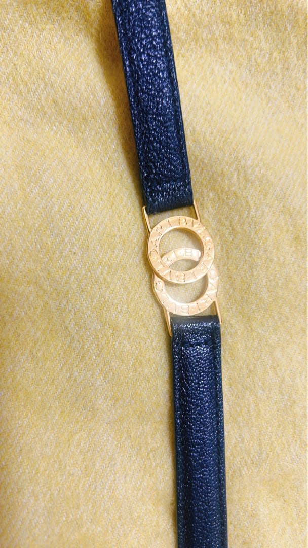 BVLGARI ベルト　ブラック✖️ゴールド