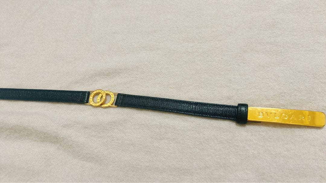 BVLGARI ベルト　ブラック✖️ゴールド