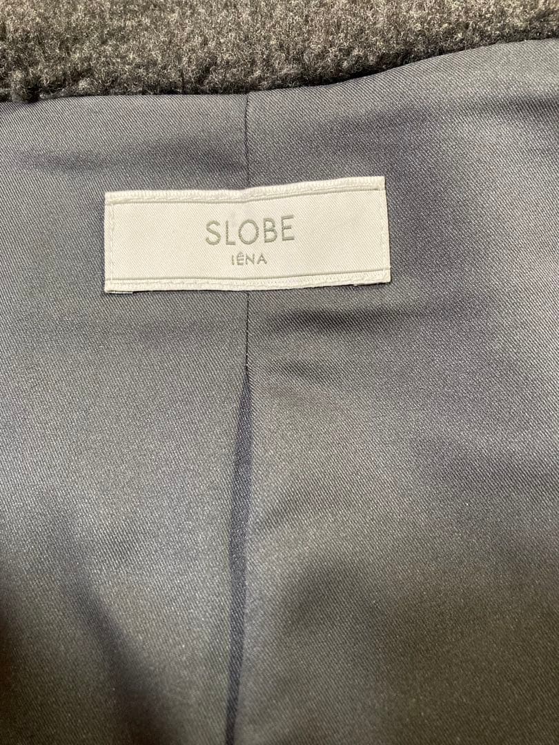 2024AW SLOBE IENA ウールコンボアスタンドコクーンブルゾン