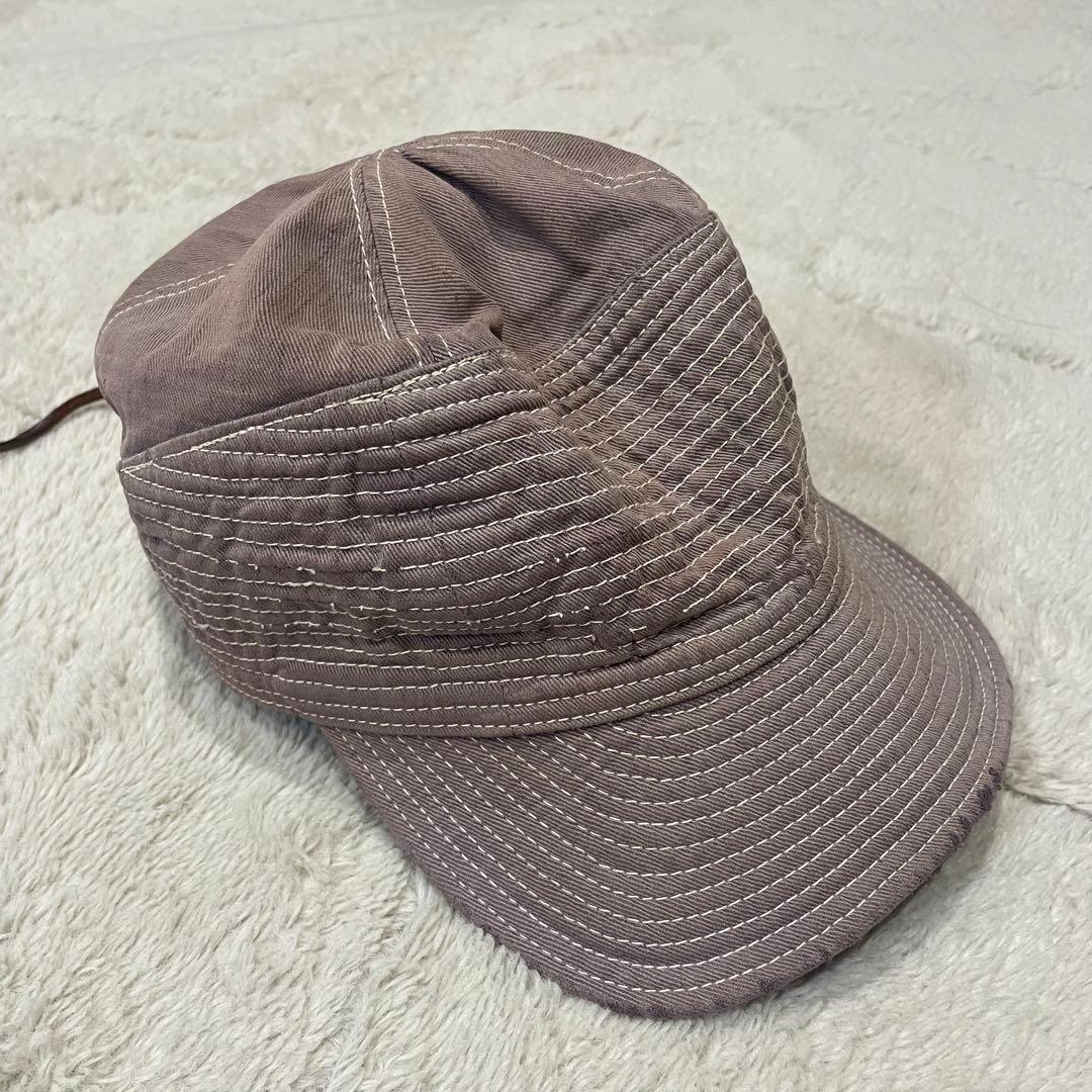 KAPITAL 老人と海 キャップ 初期 岡山製 ネイビー　フェード