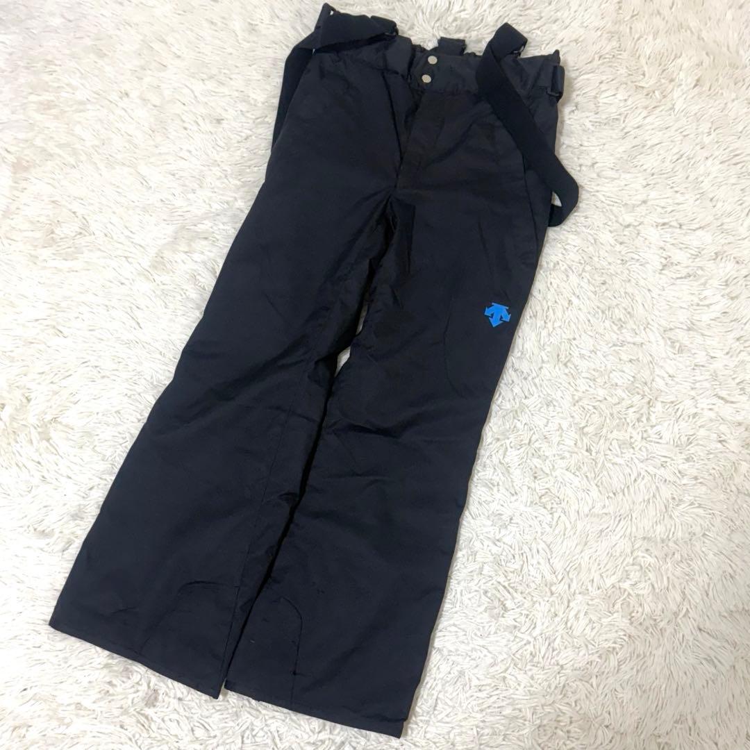 DESCENTE デサント スキーウェアセット サイズ M 人気 黒 青 上下