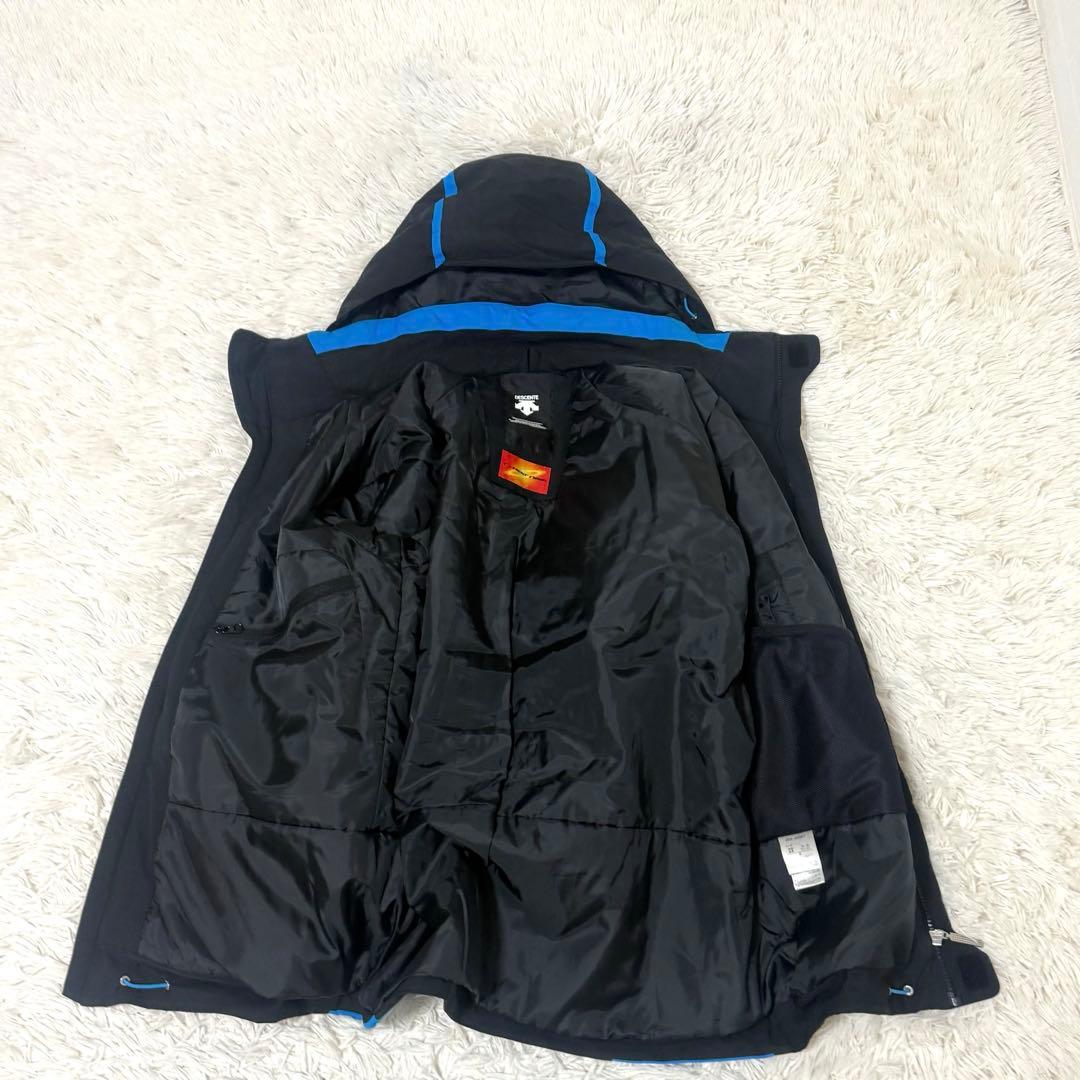 DESCENTE デサント スキーウェアセット サイズ M 人気 黒 青 上下