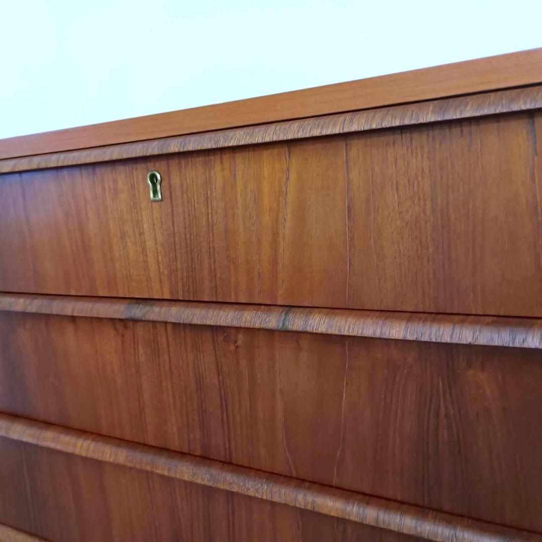 北欧ヴィンテージ チーク 4段チェスト