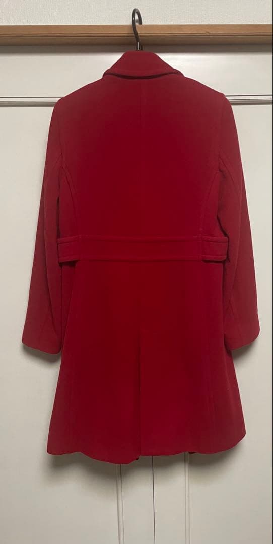 バーバリー　ブルーレーベル赤ダブルブレストコート　サイズ38