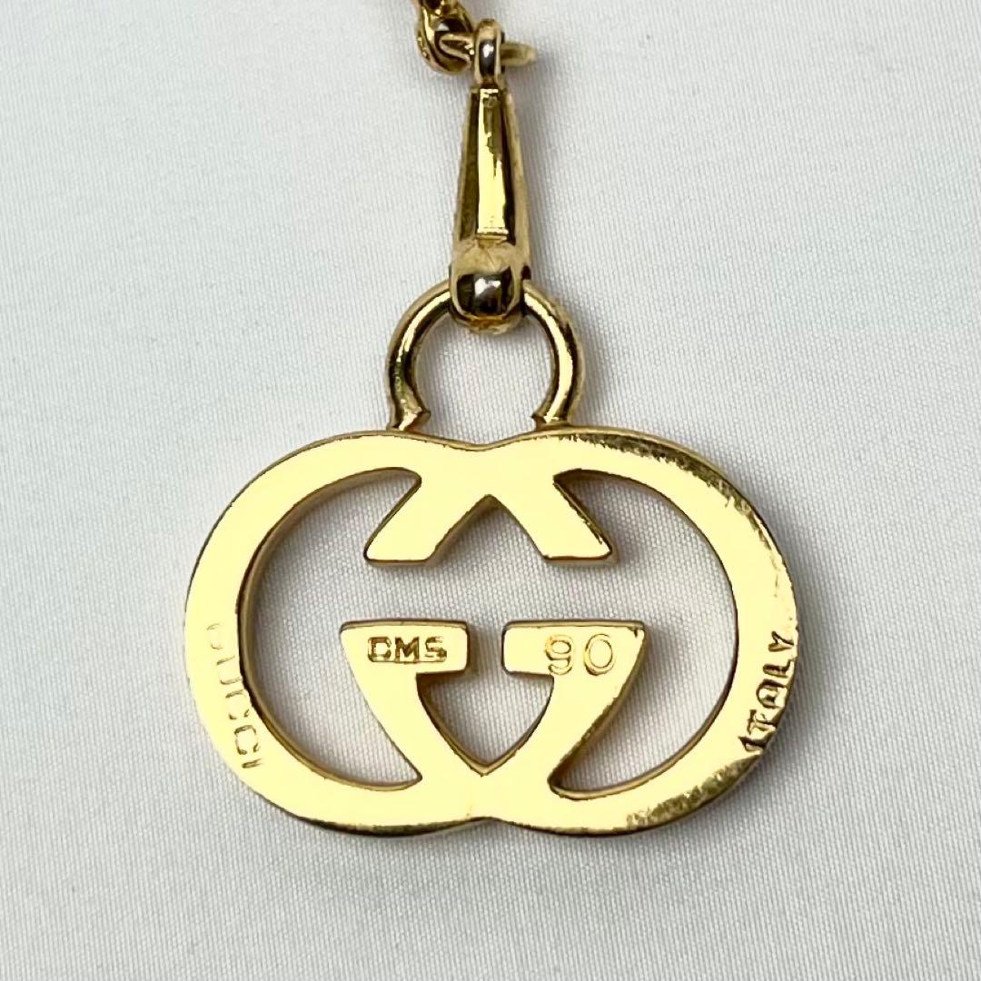 美品 GUCCI チェーンベルト インターロッキング ホースビット ゴールド