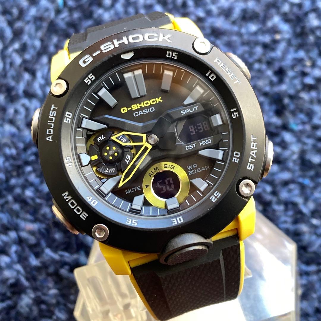 【美品】CASIO G-SHOCK GA-2000-1A9JF【電池新品】