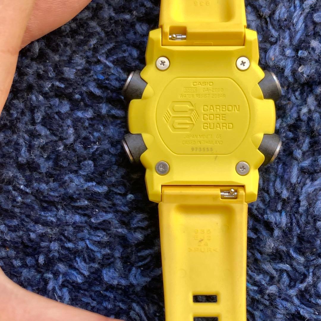 【美品】CASIO G-SHOCK GA-2000-1A9JF【電池新品】