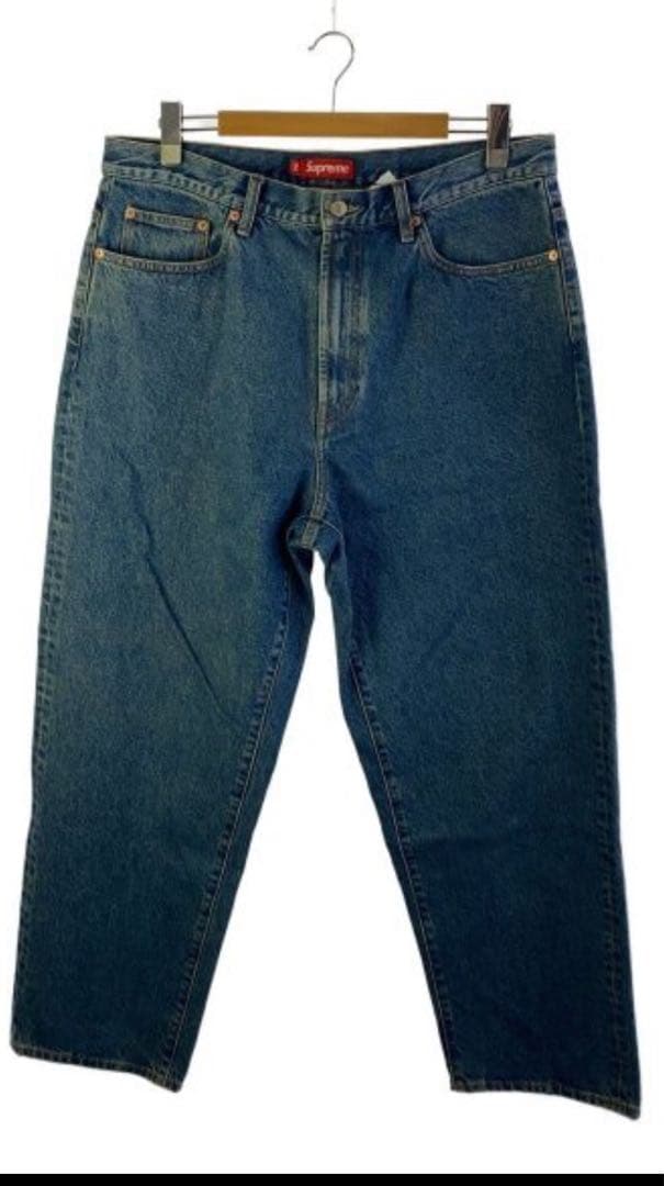 supreme baggy jean washed indigo デニムパンツ