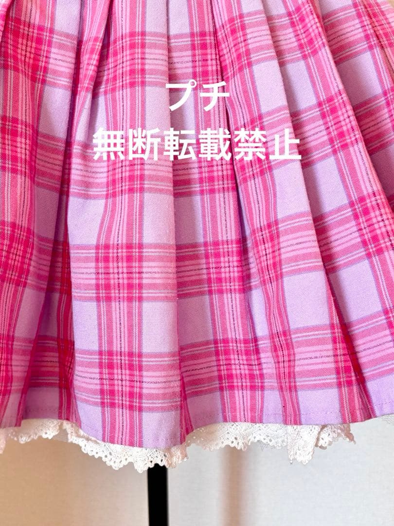 アンジェリックプリティ　ピンクチェックスカート　平成　ロリータ