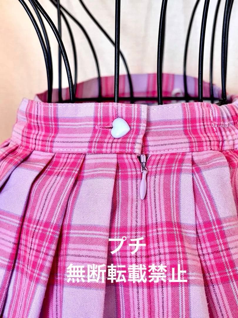 アンジェリックプリティ　ピンクチェックスカート　平成　ロリータ