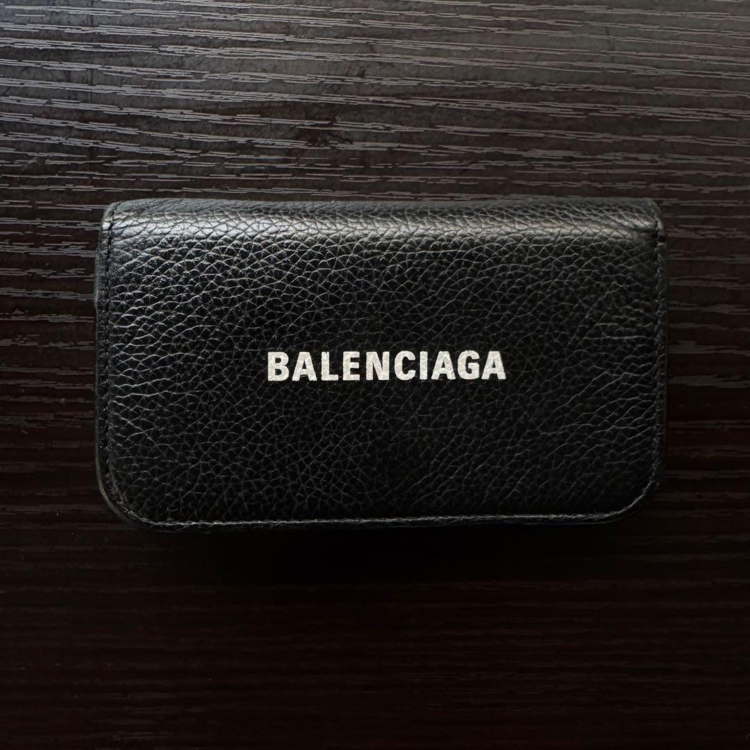 【本日限定】バレンシアガ/Cash/エブリデイ/キーケース/シボ革/コンパクト