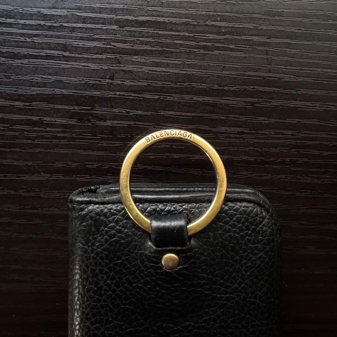 【本日限定】バレンシアガ/Cash/エブリデイ/キーケース/シボ革/コンパクト