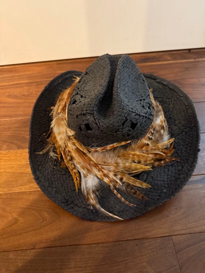 00s goa feather hat japanese label ハット