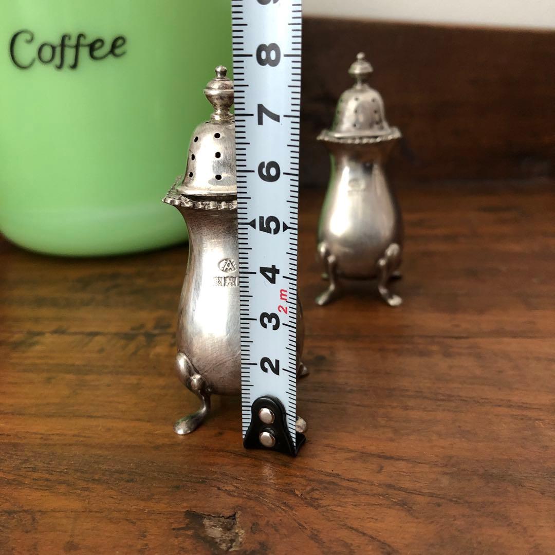 Vintage 英国　純銀製　ソルト＆ペッパー　スターリングシルバー　ビンテージ