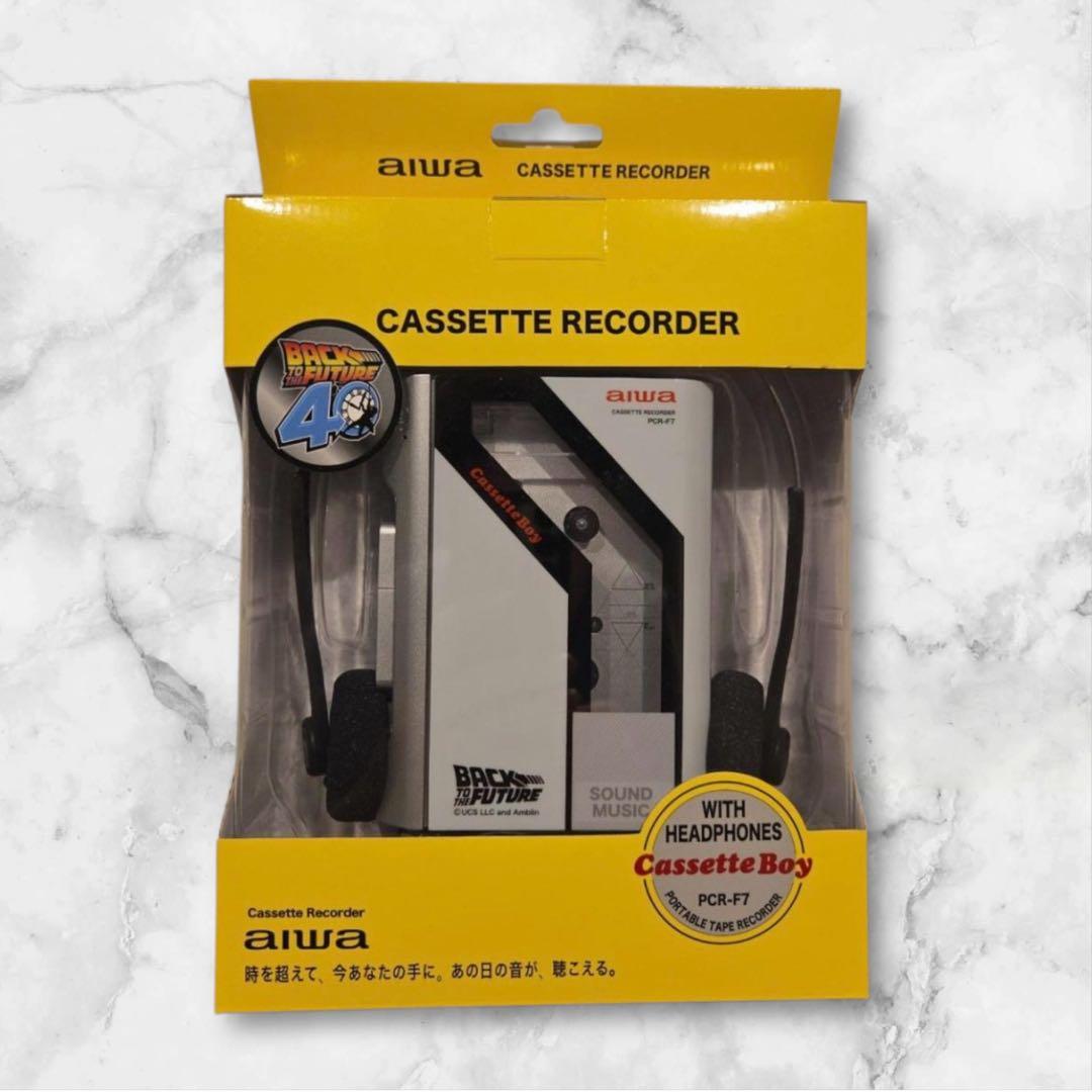 新品未開封 バック・トゥ・ザ・フューチャーのコラボ商品、カセットプレイヤー限定品