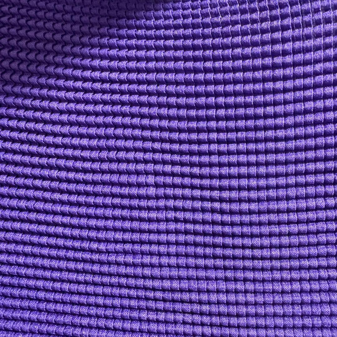 me ISSEY MIYAKE 変形カットソー ハイネック パープル ワッフル