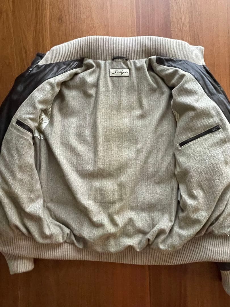 Salfra サルフラ レザーダウンジャケット イタリア製 サイズ46